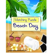 FREE Matching Activity Summer Beach Days for Pre-K, Kindergarten, Autism and Special Education